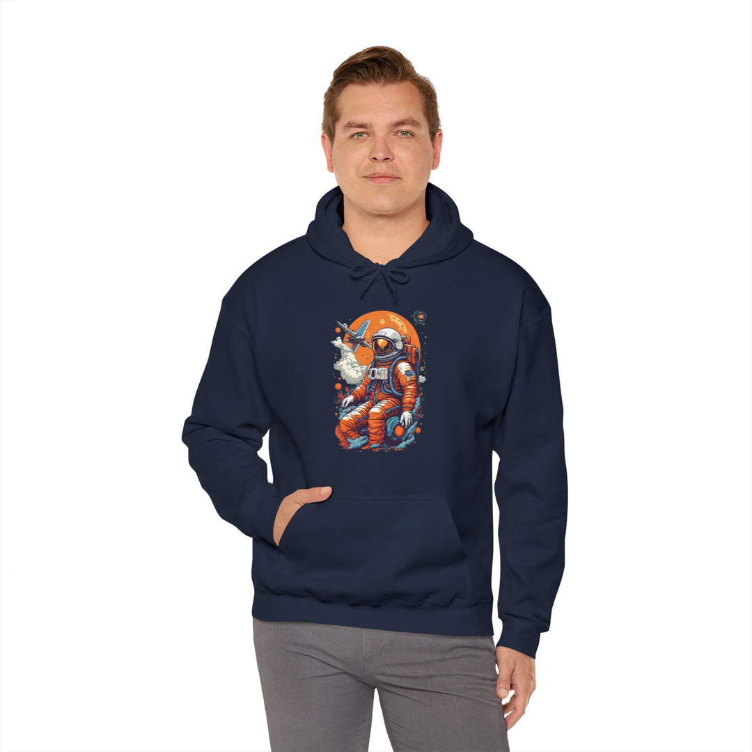 Retro Astronaut Unisex Hoodie - Wave Fusions