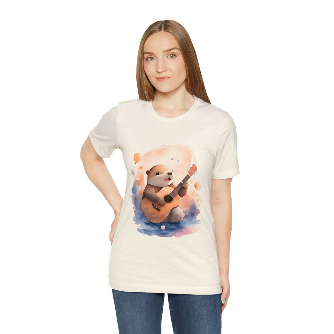 Hamster with Guitar Unisex Jersey Short Sleeve Tee - Wave Fusions