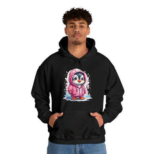 Penguin Unisex Heavy Blend™ Hooded Sweatshirt - Wave Fusions