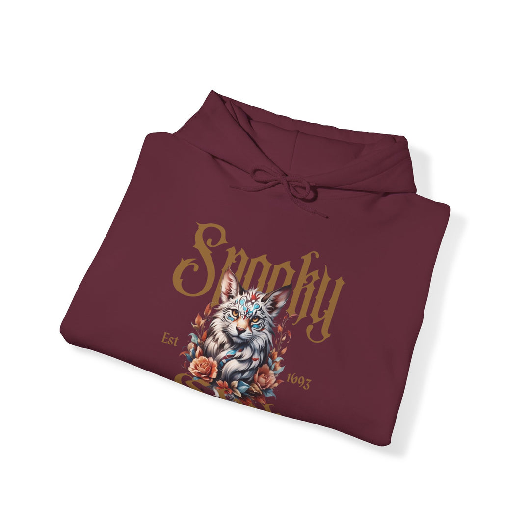 Spooky Club Floral Feline Cat Hoodie - Spooky Club Charm