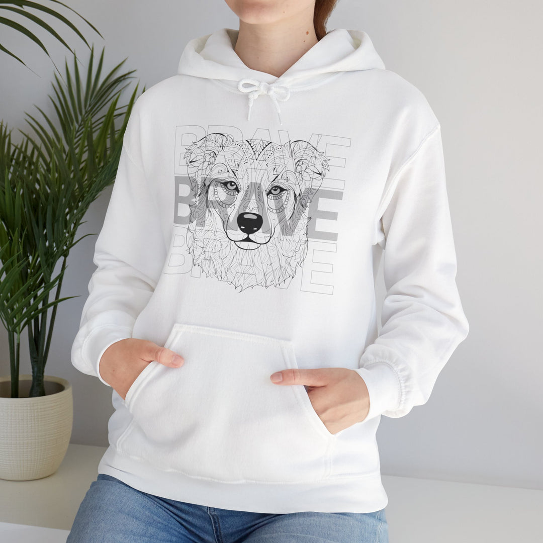 Brave Dog Tribal Canine Hoodie - Mythical Mutt