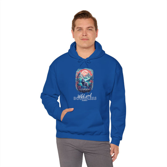 Wild Soul Endless Journey Hoodie - Mountain Wolf Spirit