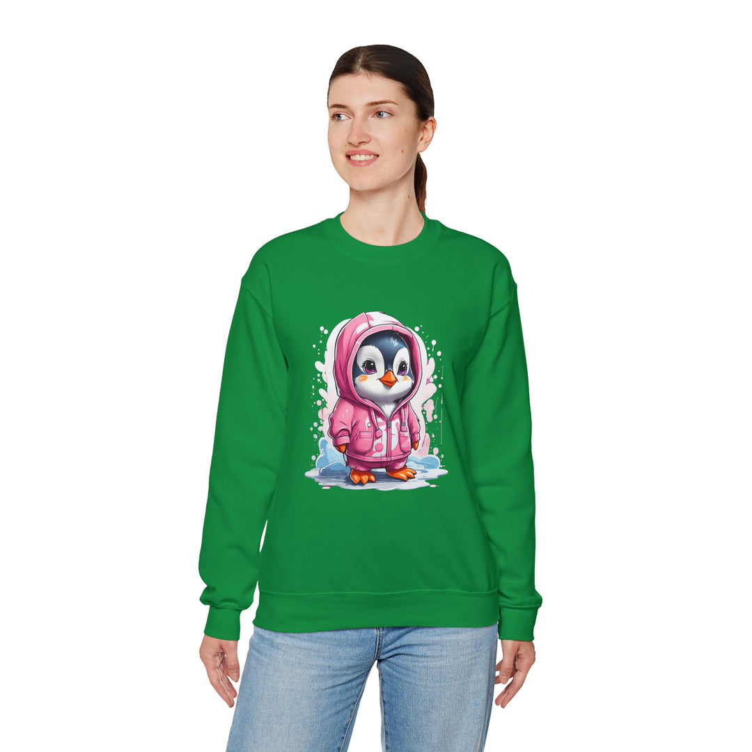 Penguin Unisex Heavy Blend™ Crewneck Sweatshirt - Wave Fusions