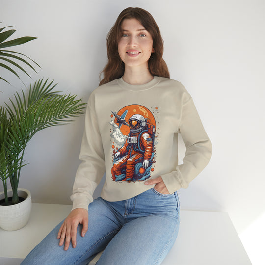 Retro Astronaut Unisex Sweatshirt - Wave Fusions