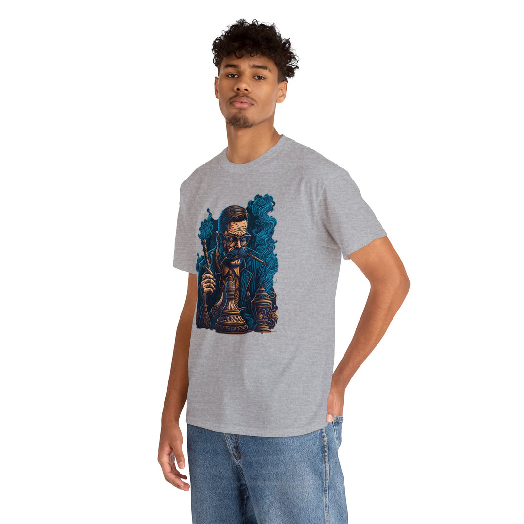 Smoking Man Unisex Heavy Cotton Tee - Wave Fusions