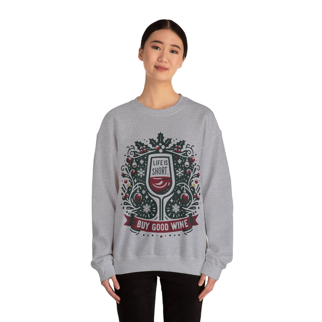 Buy Good Wine Unisex Sweatshirt - Wave Fusions