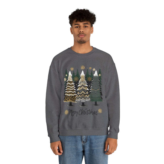 Designed Christmas Trees Unisex Sweatshirt