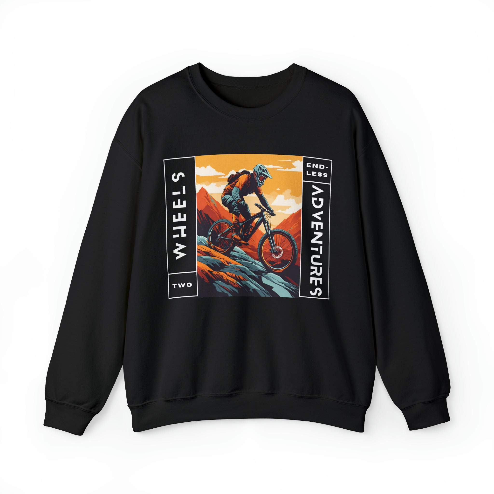 Two Wheels Endless Adventure Unisex Sweatshirt - Wave Fusions