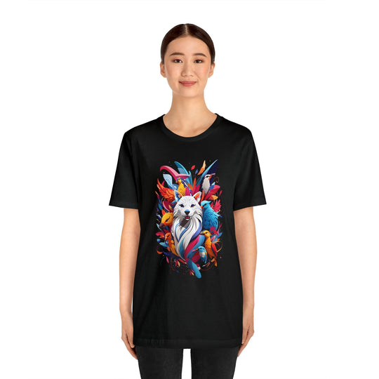 Dog and Phoenix Jersey Short Sleeve Tee - Wave Fusions