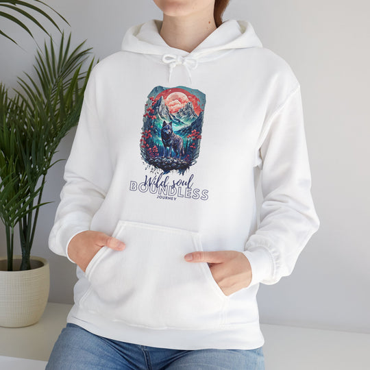 Wild Soul Endless Journey Hoodie - Mountain Wolf Spirit