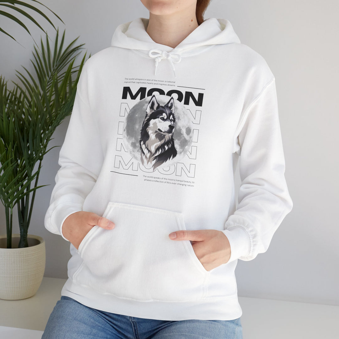 Full Moon Wolf Whisper Hoodie - Guiding Light of the Night