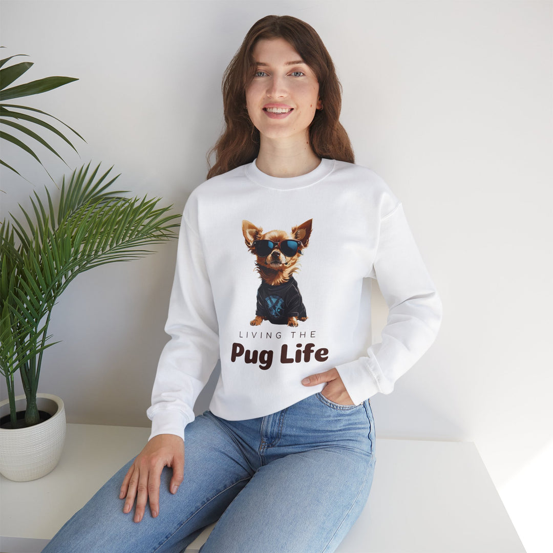 Pug Attitude Sweatshirt - Living The Pug Life