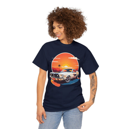 Sunset Muscle Car T-Shirt - Muscle Car Edition