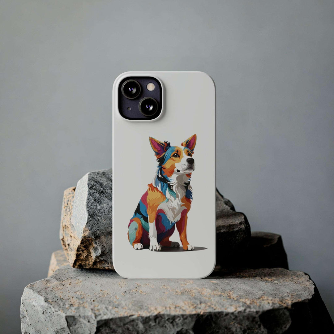 Sitting Dog Slim Phone Case