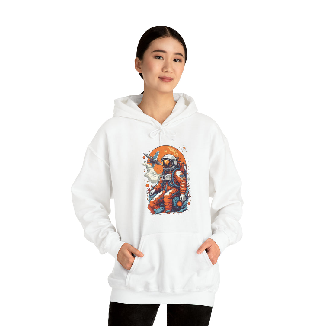 Retro Astronaut Unisex Hoodie - Wave Fusions