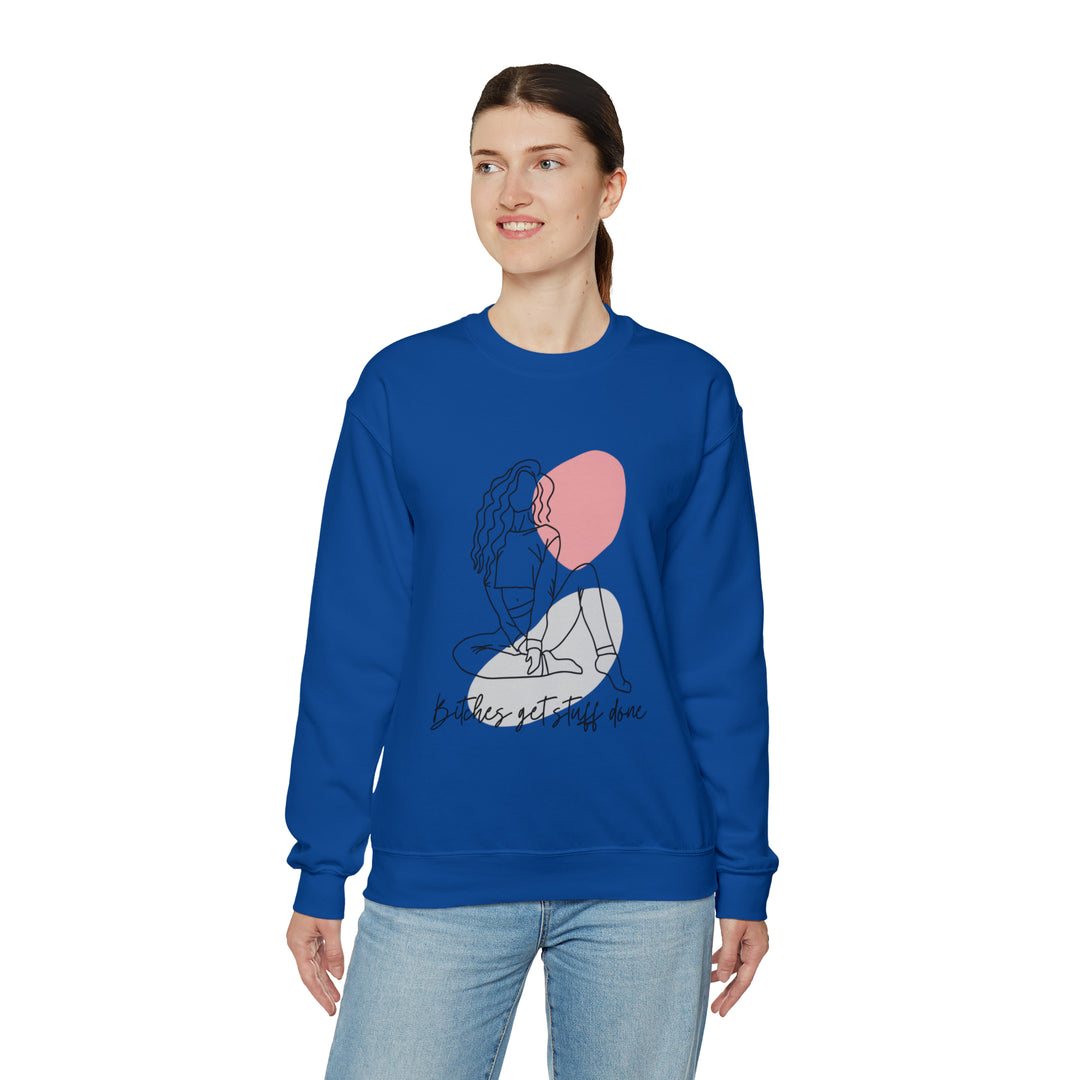 Line Art Unisex Heavy Blend™ Crewneck Sweatshirt - Wave Fusions