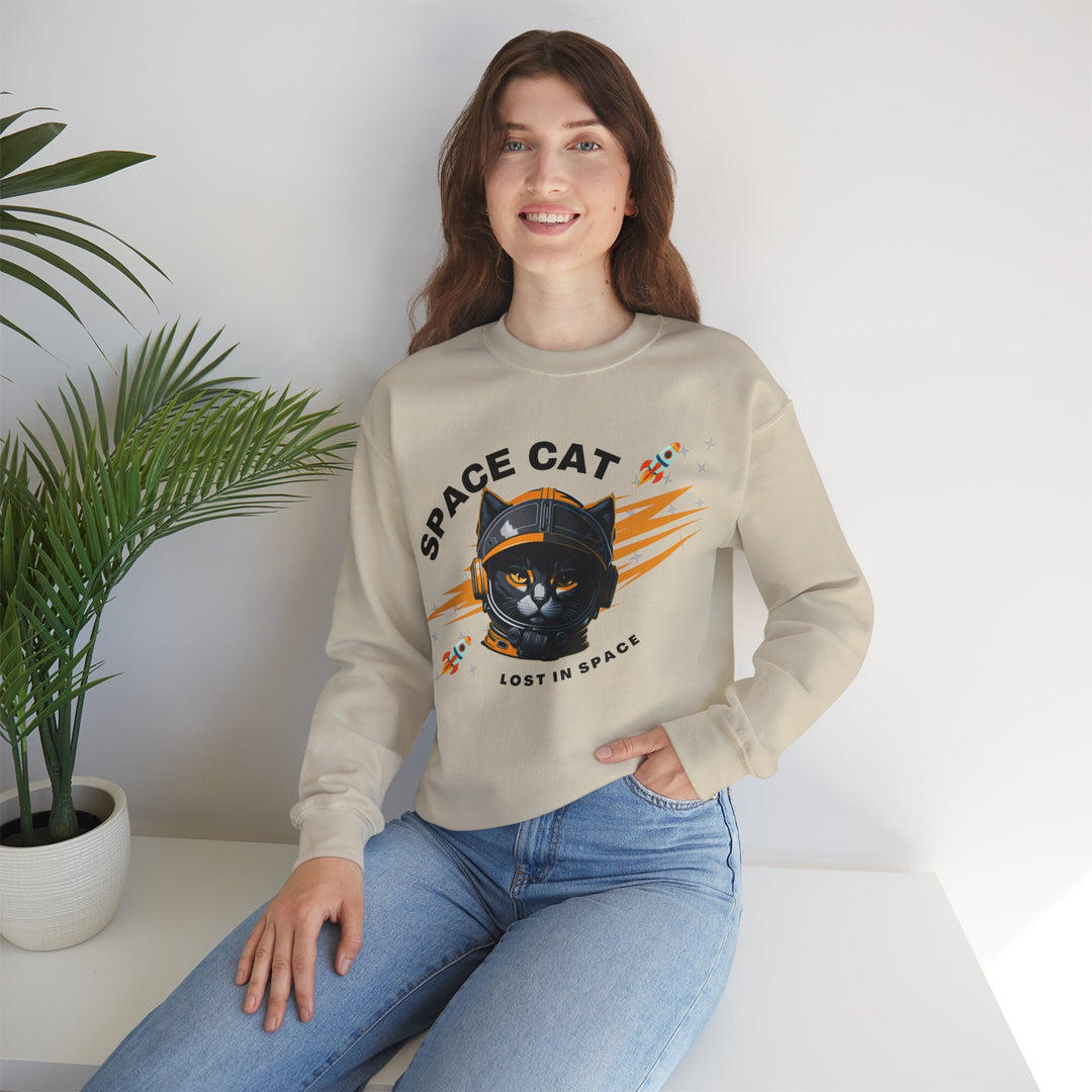 Space Cat Astronaut Sweatshirt - Lost In Space