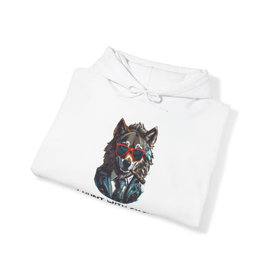 Cool Wolf Legend Hoodie - I Hunt With Smoke Not Just With Teeth