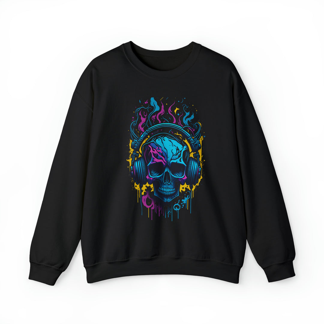 Rocking Skull Unisex Heavy Blend Crewneck Sweatshirt - Wave Fusions