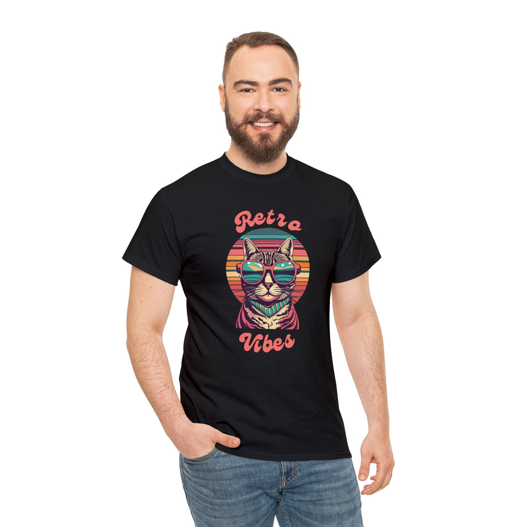 Cool Cat Retro Vibes T-Shirt  - Retro Radiance Edition