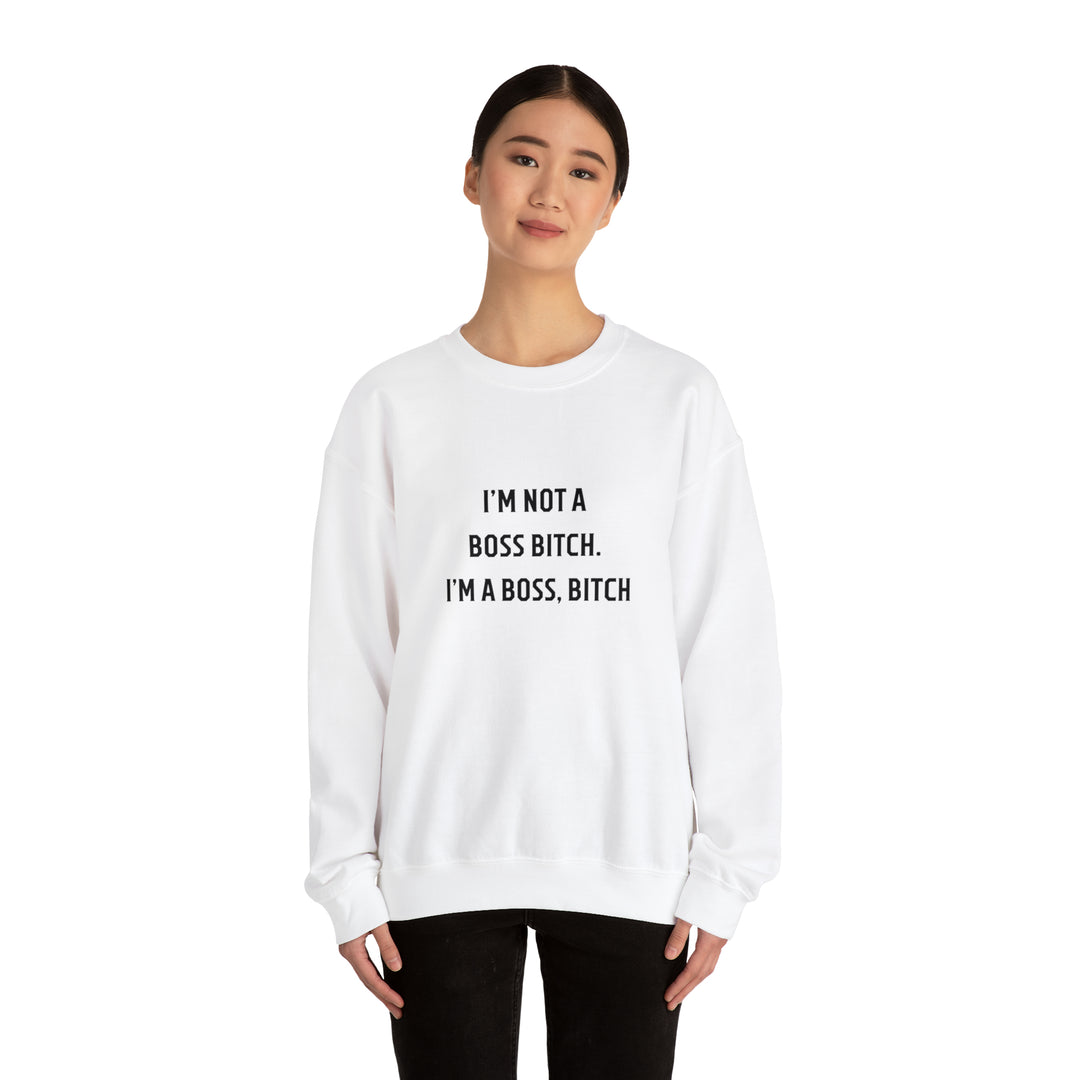 Boss Bitch Unisex Heavy Blend™ Crewneck Sweatshirt - Wave Fusions