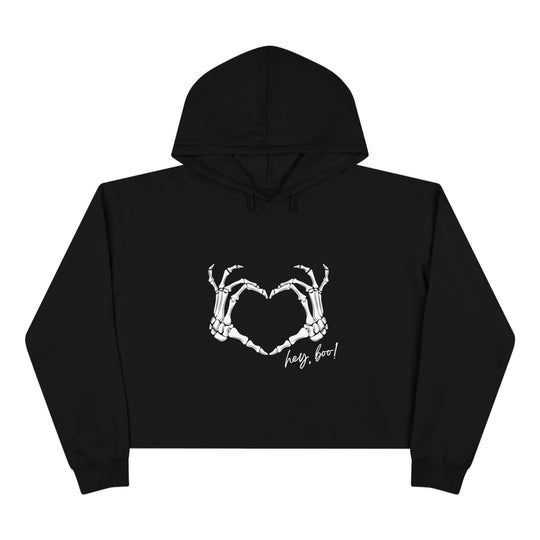 Hey boo Crop Hoodie - Wave Fusions