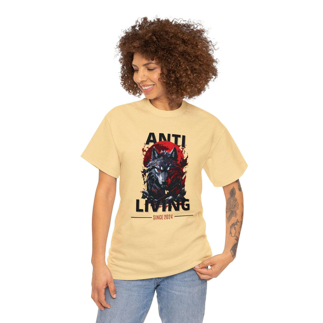 Anti-Living Wolf T-shirt - Dark Rebel Attire