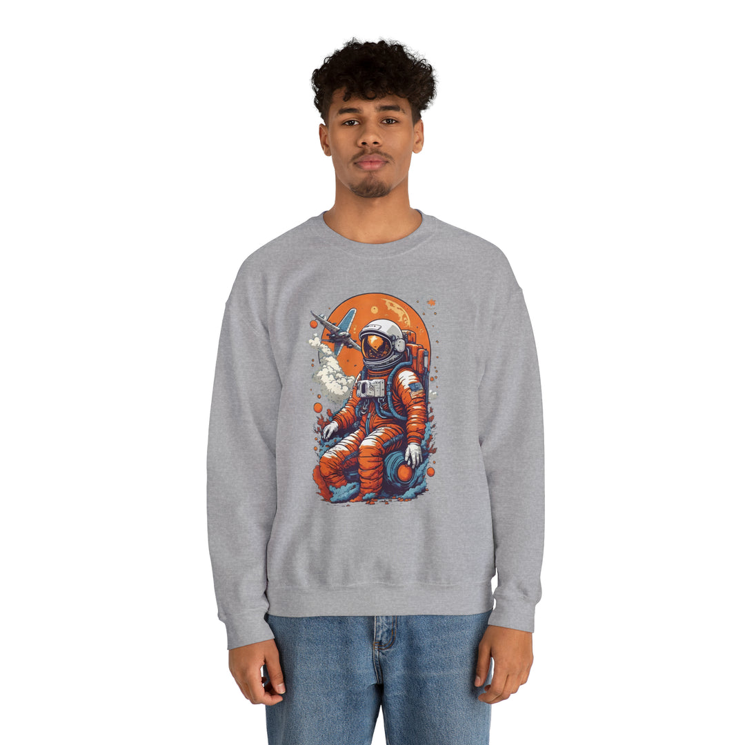 Retro Astronaut Unisex Sweatshirt - Wave Fusions