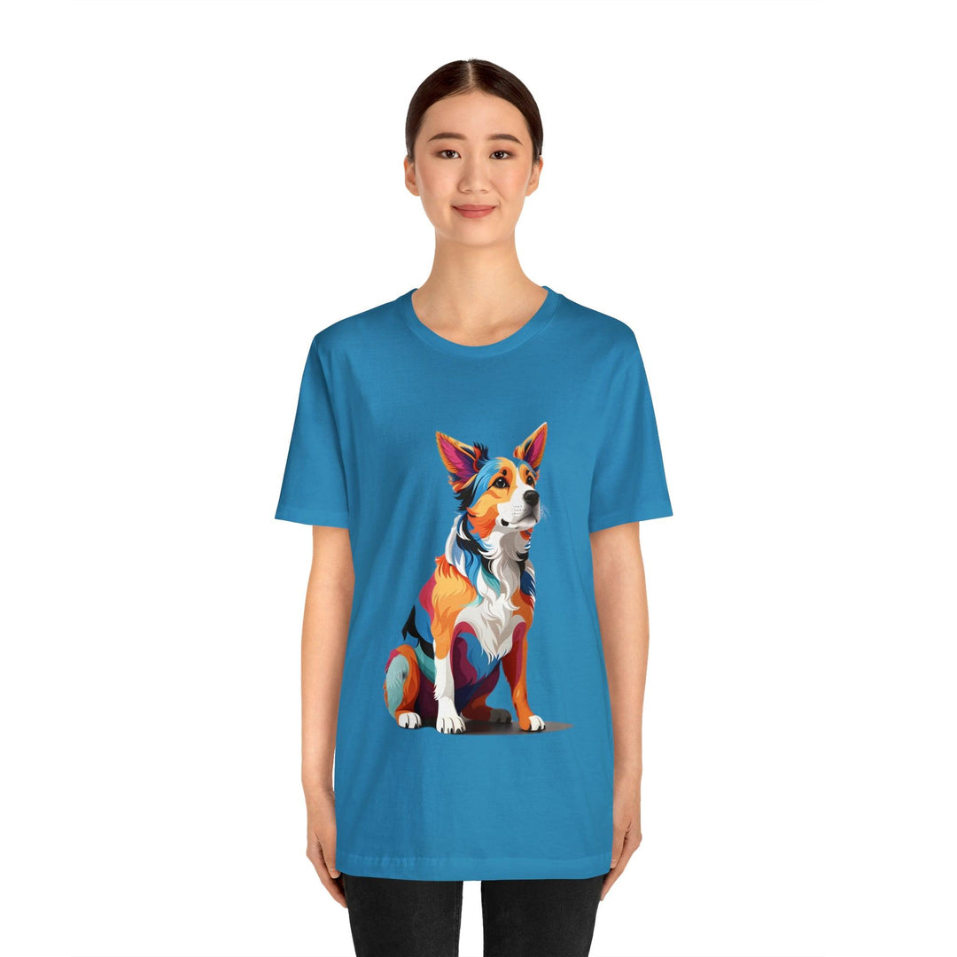 Sitting Dog Graphic Tee - Wave Fusions