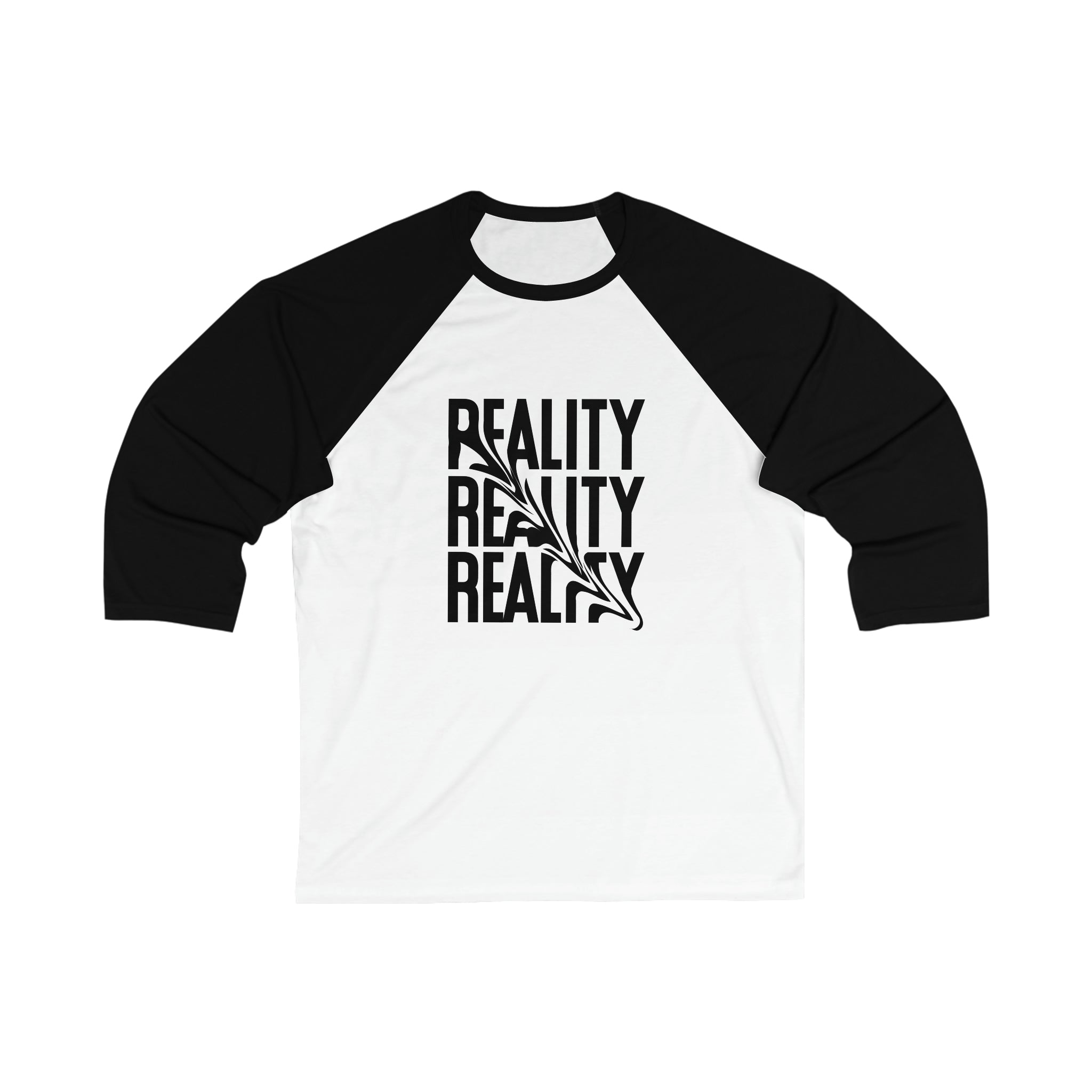 Reality Unisex 3\4 Sleeve Baseball Tee - Wave Fusions