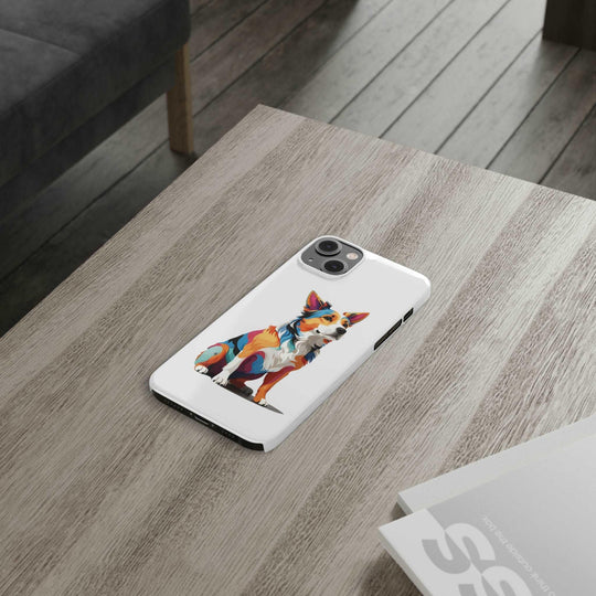 Sitting Dog Slim Phone Case