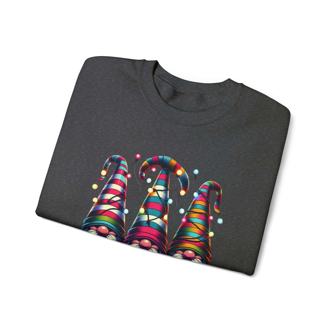 Festive Gnomes in Twinkling Hats Unisex Sweatshirt