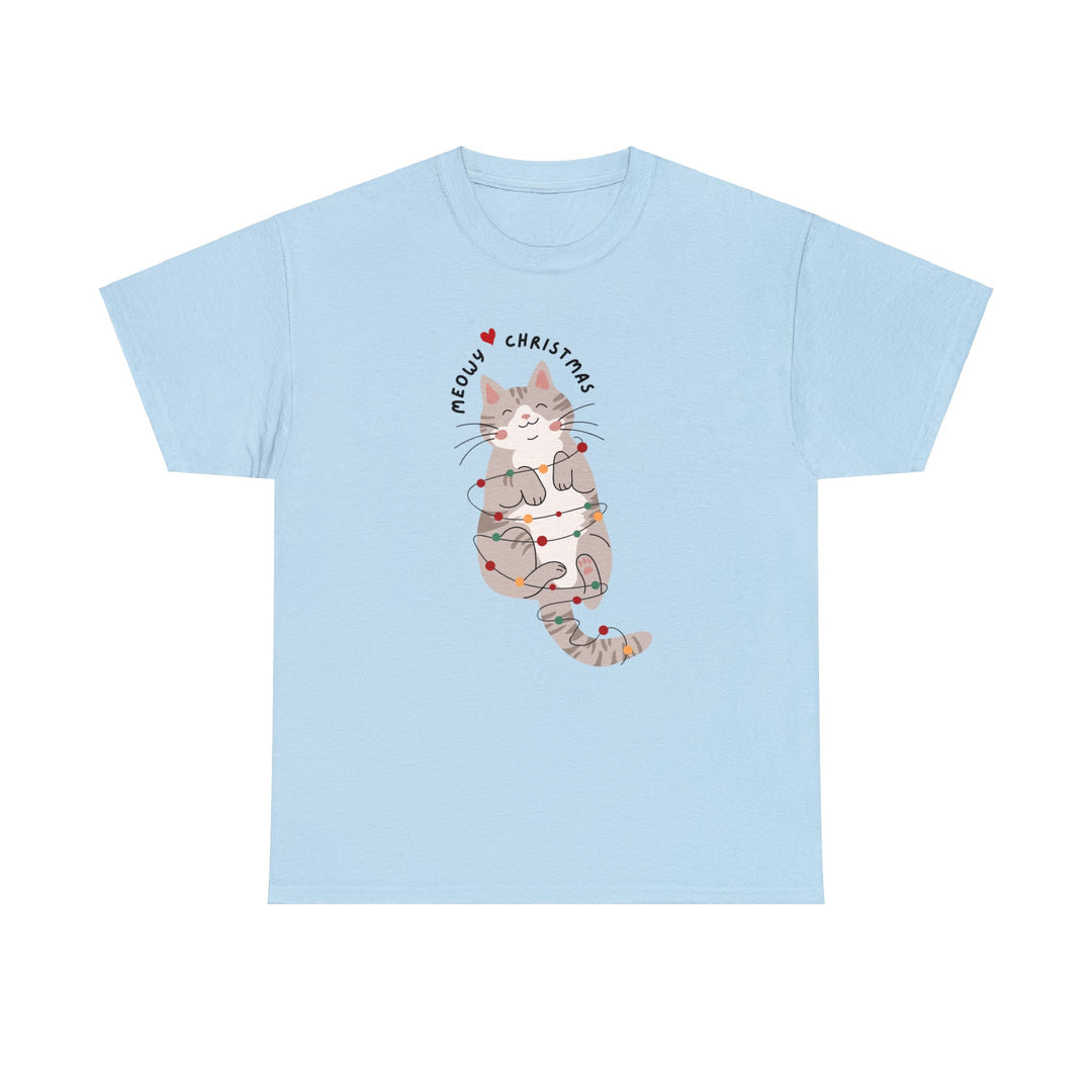 Meowy Christmas Unisex T Shirt - Wave Fusions