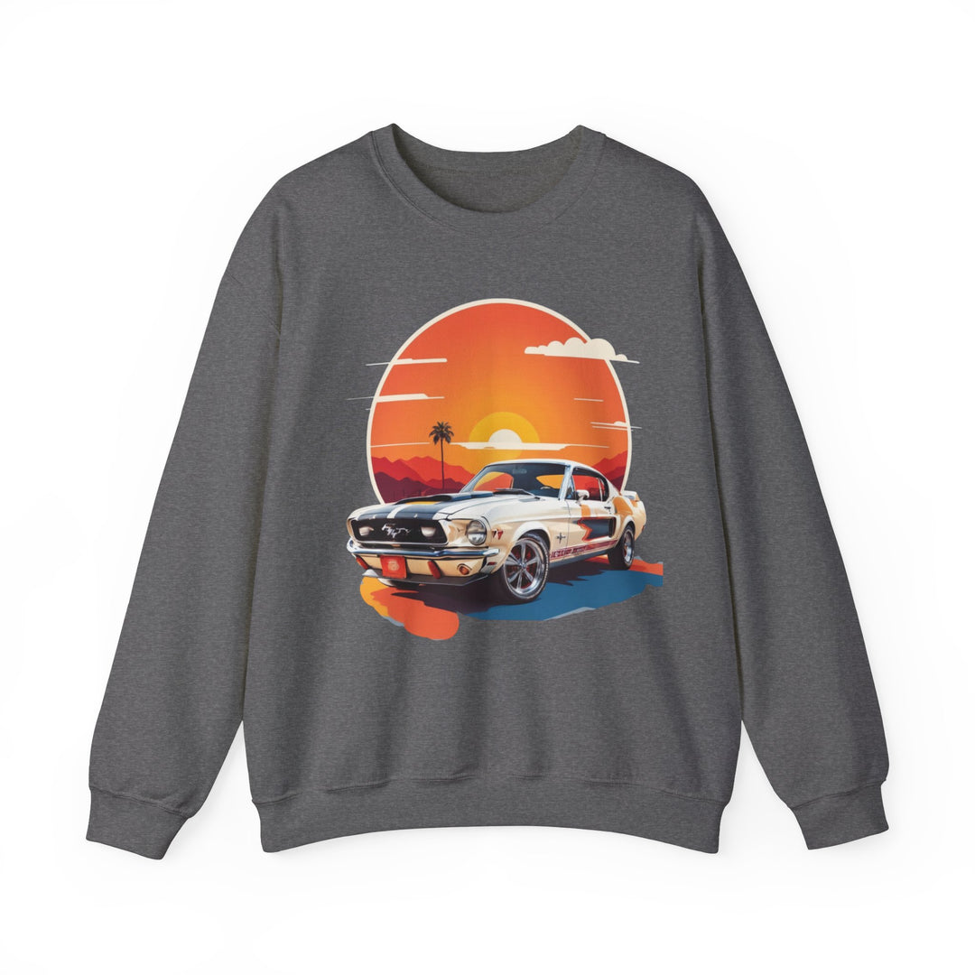 Sunset Muscle Car Sweatshirt - Muscle Car Edition