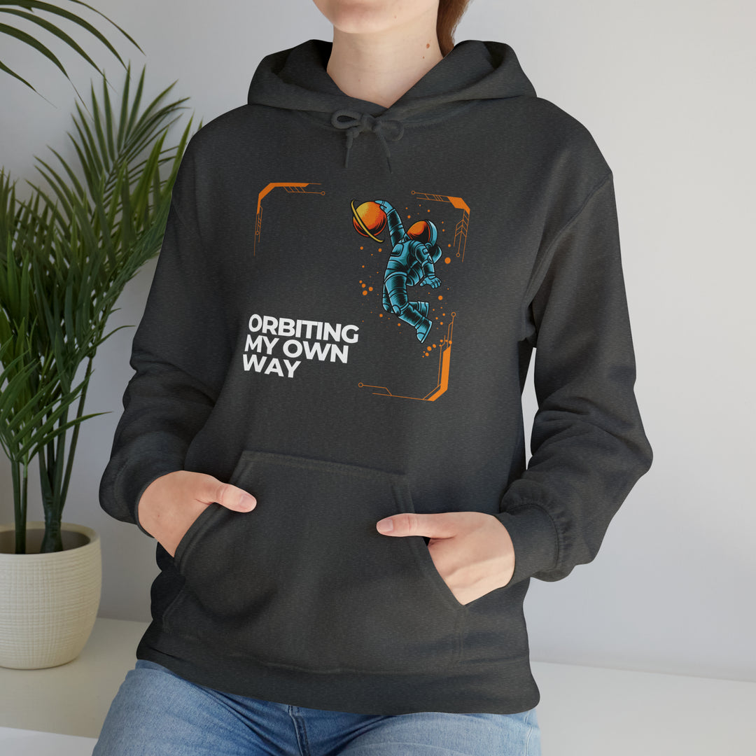 Orbiting My Own Way Unisex Hoodie - Wave Fusions