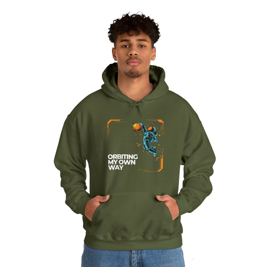 Orbiting My Own Way Unisex Hoodie - Wave Fusions