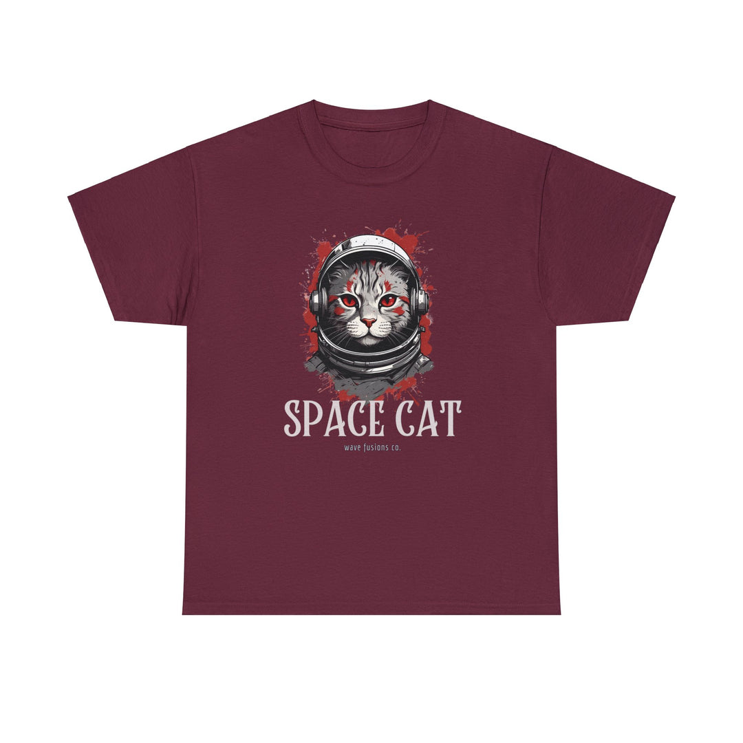 Cosmic Cat Spacewalk Astronaut T-shirt