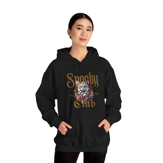 Spooky Club Floral Feline Cat Hoodie - Spooky Club Charm