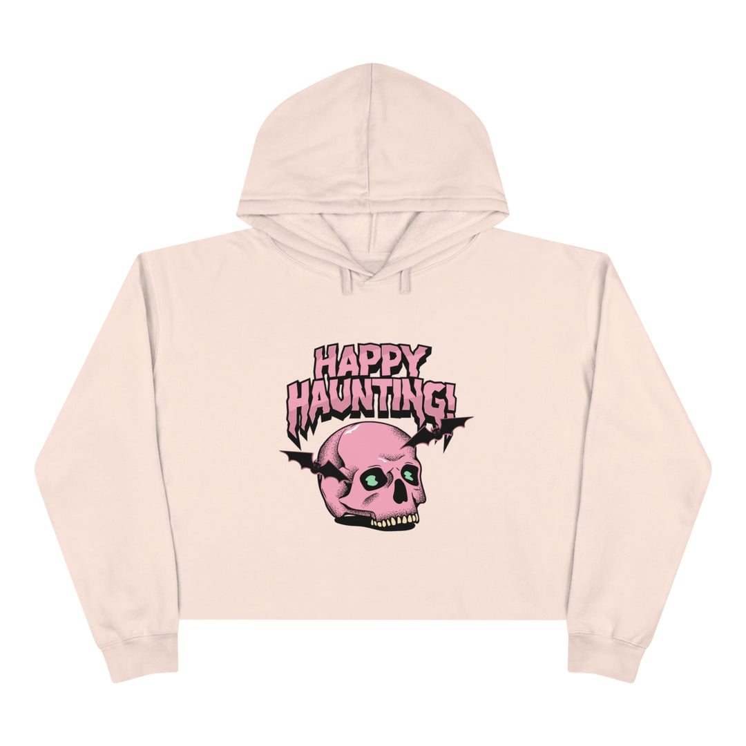 Happy Haunting Crop Hoodie - Wave Fusions