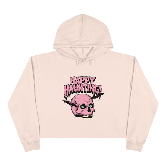 Happy Haunting Crop Hoodie - Wave Fusions