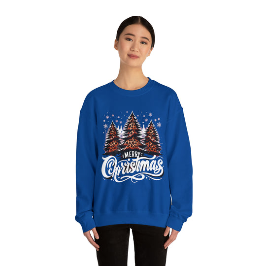 Cheetah Christmas Tree Unisex Sweatshirt - Wave Fusions