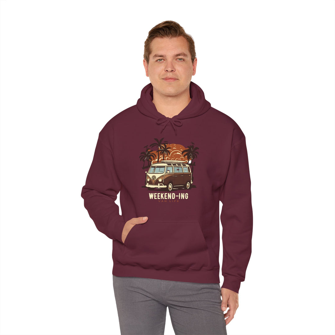 Weekend-ing Adventure Van Life Hoodie - Escape in Style