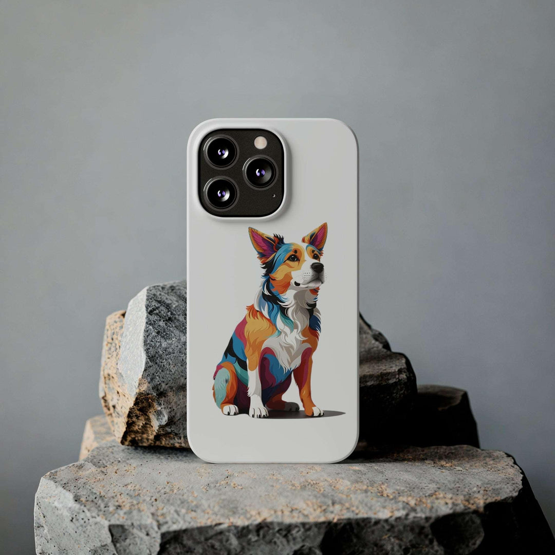 Sitting Dog Slim Phone Case