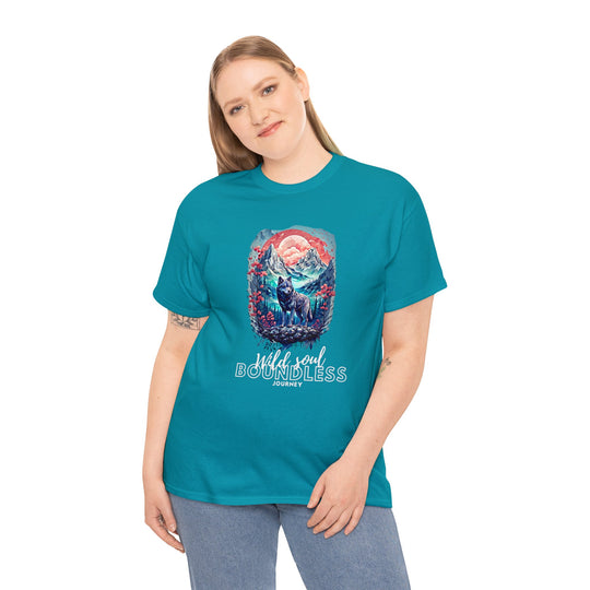 Wild Soul Endless Journey T-Shirt - Mountain Wolf Spirit