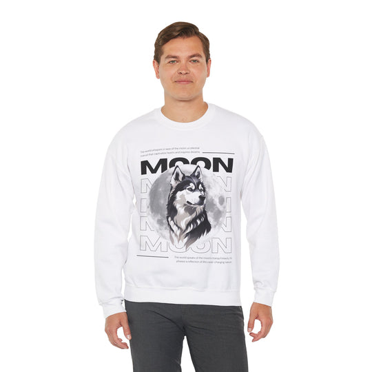 Full Moon Wolf Whisper Sweatshirt - Guiding Light of the Night