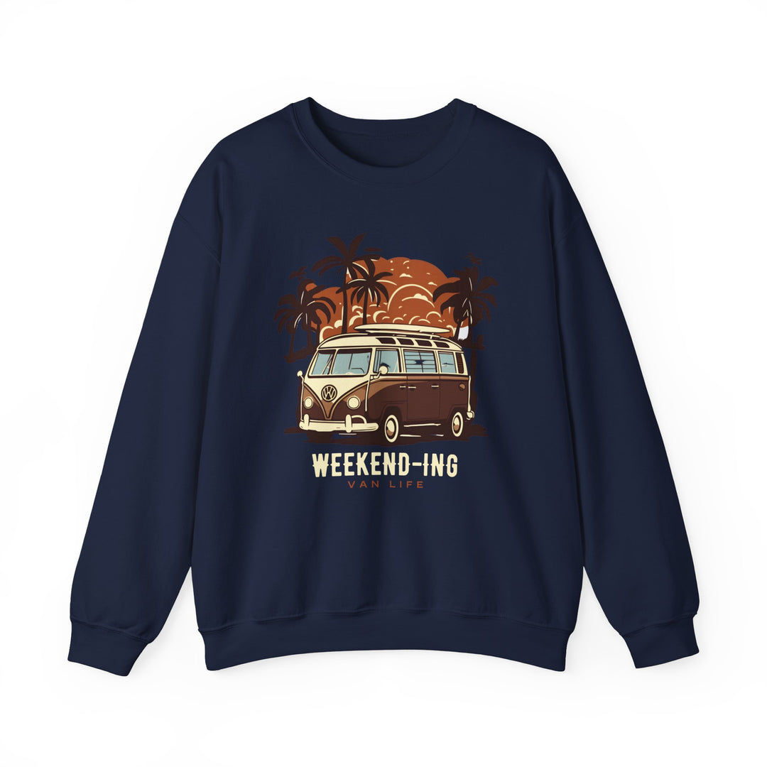 Weekend-ing Adventure Van Life Sweatshirt - Escape in Style