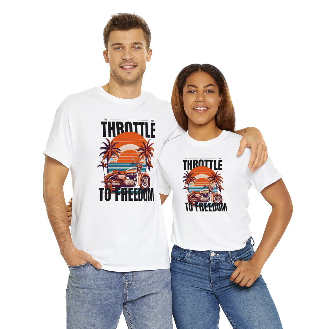 Throttle To Freedom Unisex T Shirt - Wave Fusions