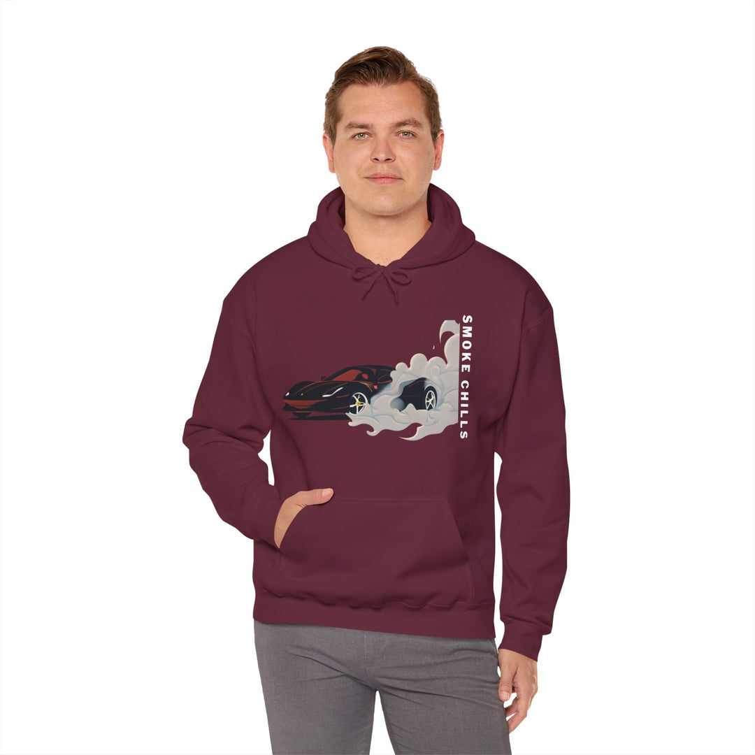 Smoke Chills Sports Car Hoodie - Modern Car Edition