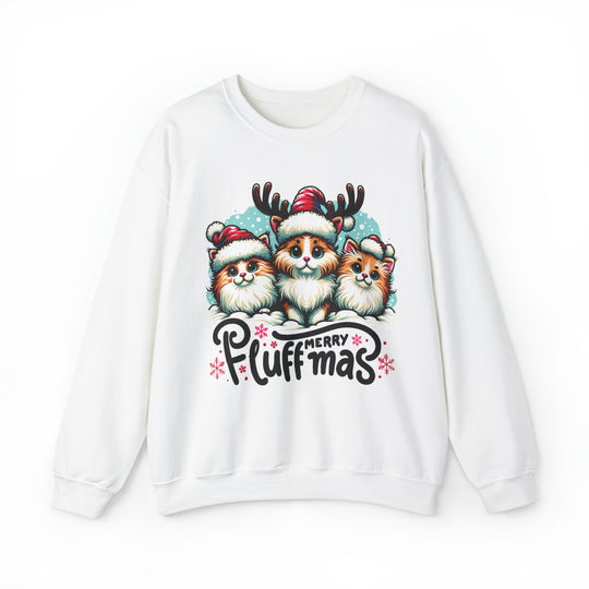 Merry Fluffmas Christmas Unisex Sweatshirt - Wave Fusions