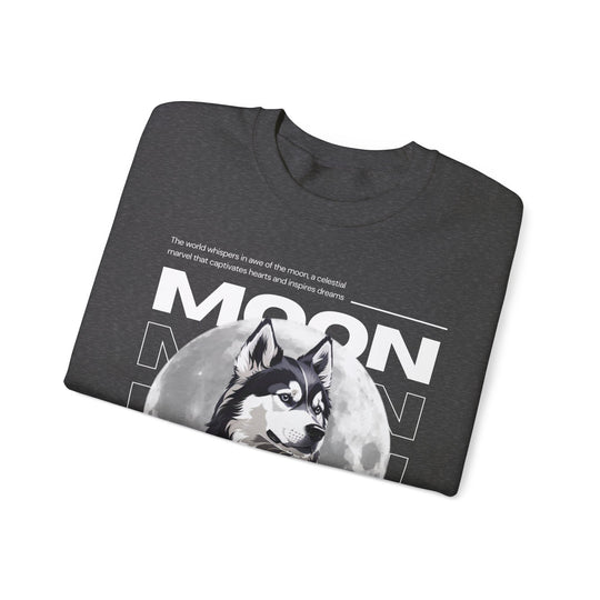 Full Moon Wolf Whisper Sweatshirt - Guiding Light of the Night